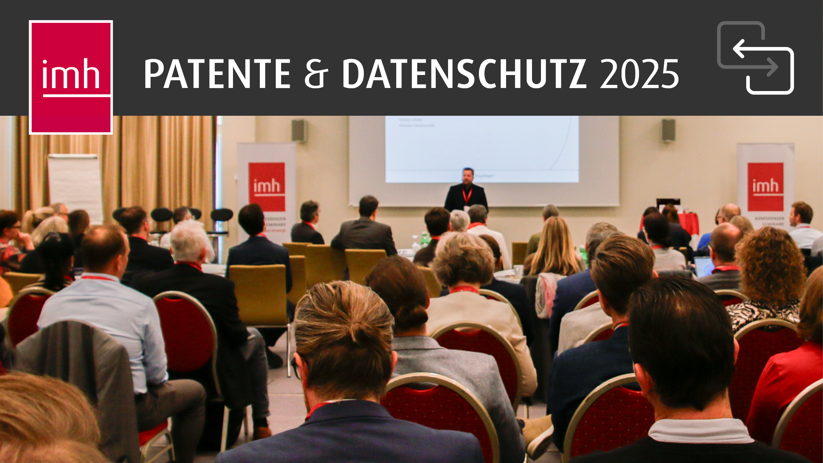 Publikum beim gemeinsamen Planum der Datenschutz & Patente Konferenzen